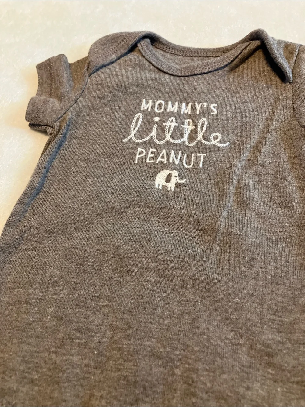 Mommy's Little Peanut Baby Bodysuit & Striped Pants